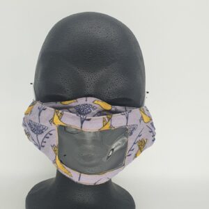 Window Mask – purple birds