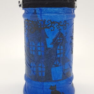 Halloween Spooky House Lantern – blue