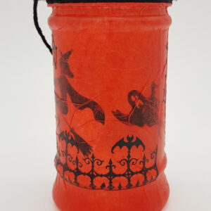 Halloween Graveyard Lantern – red