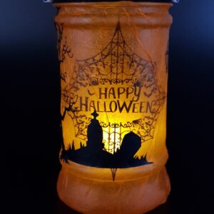 Halloween Graveyard Lantern – orange