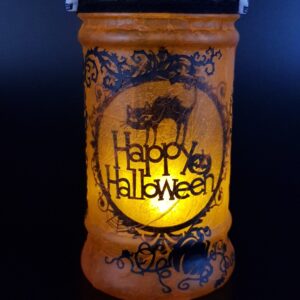 Halloween Spooky House Lantern – orange